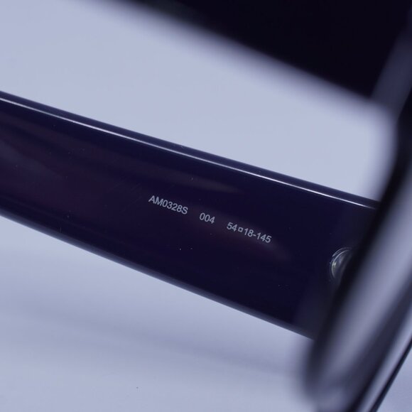 Alexander McQueen AM0328S 004 Sunglasses Blue Square Frame, Brown Lenses - Picture 9 of 11